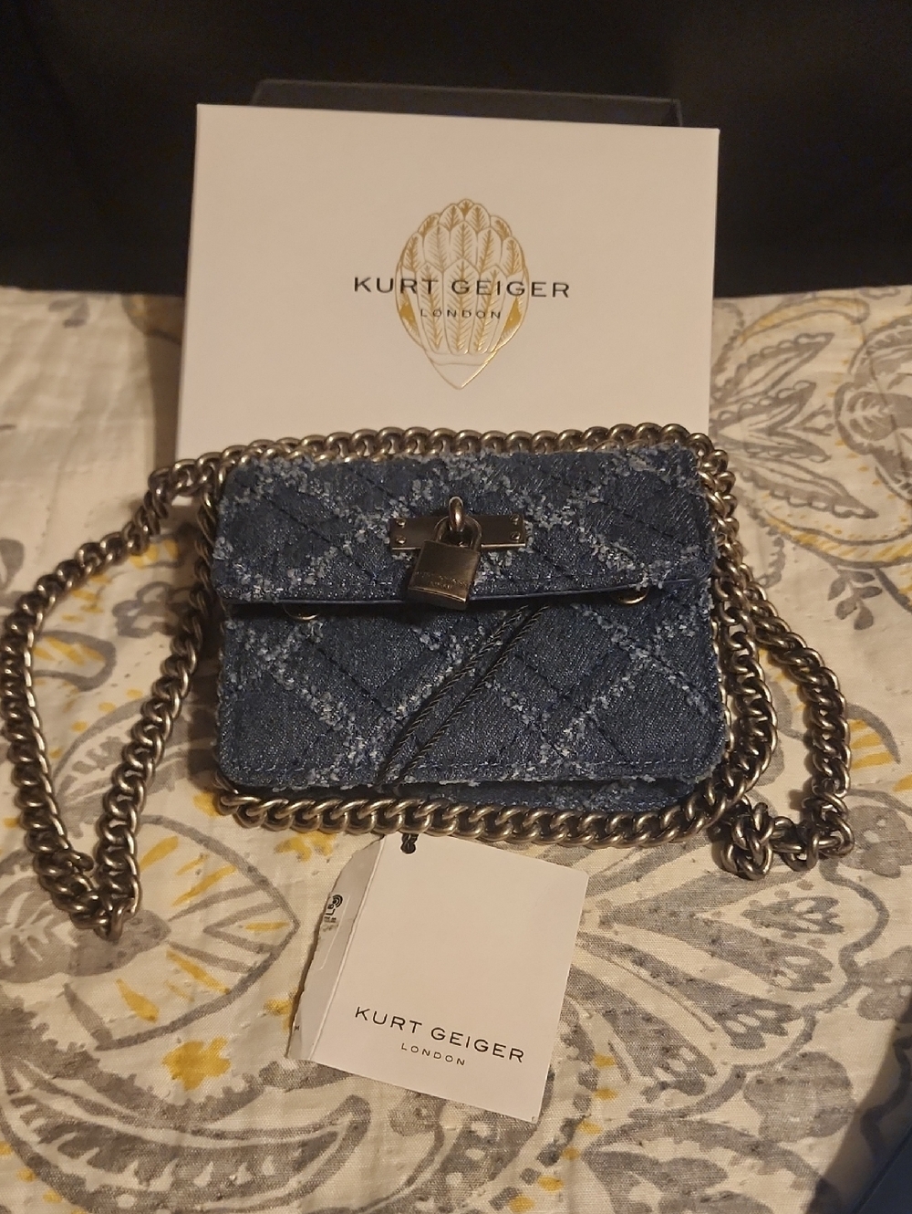 Kurt Geiger Micro Denim Crossbody